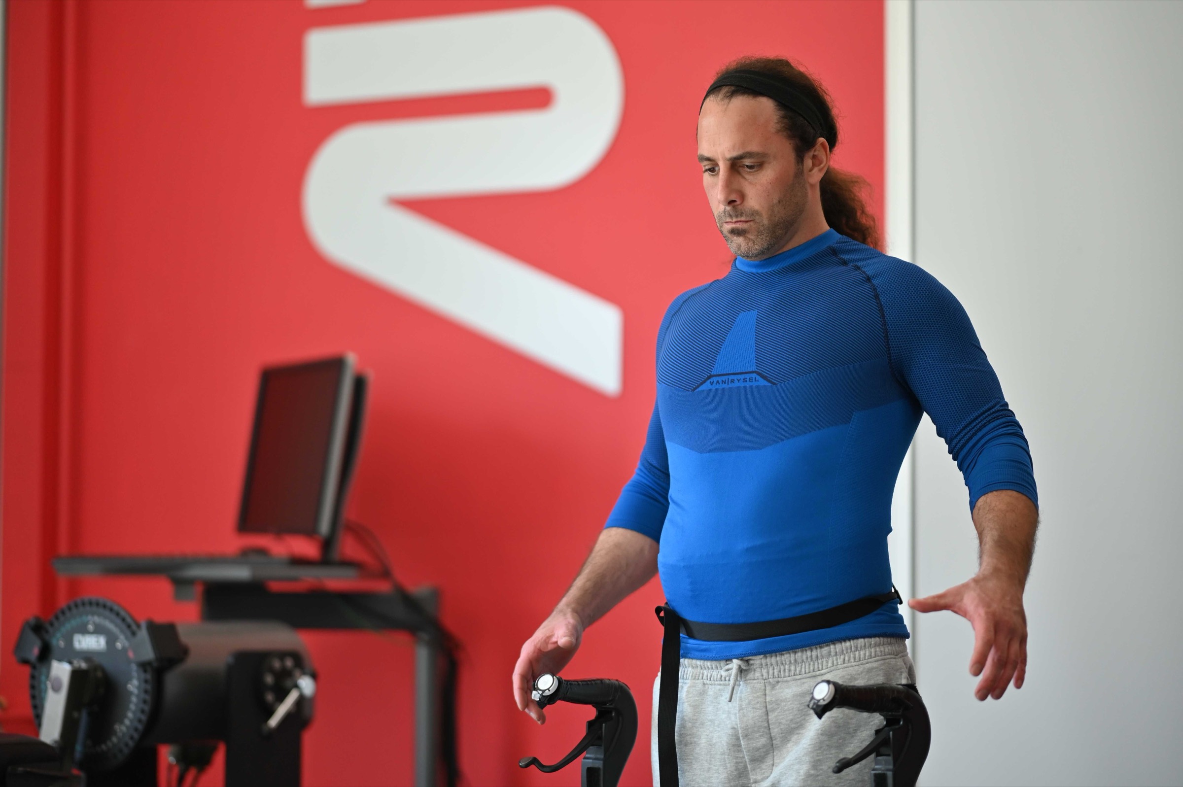 Rehabilitation session in the gait laboratory